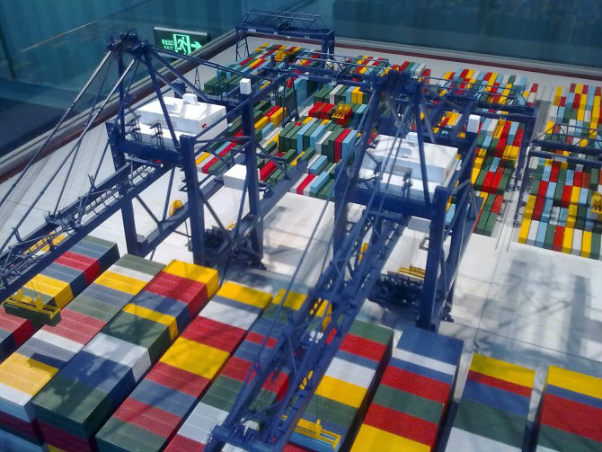 北京东城区港口集装箱堆场