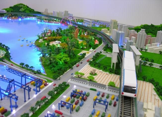 北京东城区港口沙盘